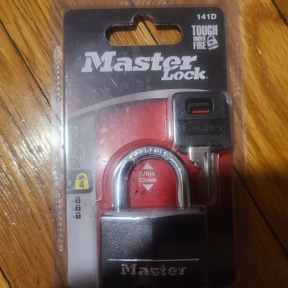 Master Lock Silver Padlock with Key